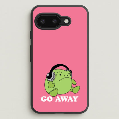 Go Away Grumpy Frog   - Plushy Phone Case for Google Pixel 9a