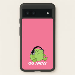 Go Away Grumpy Frog   - Plushy Phone Case for Google Pixel 7a