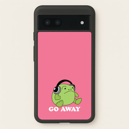 Go Away Grumpy Frog   - Plushy Phone Case for Google Pixel 7a