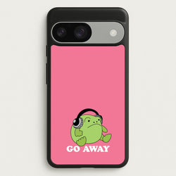Go Away Grumpy Frog   - Plushy Phone Case for Google Pixel 9 / 9 Pro