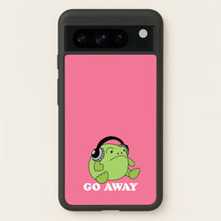 Go Away Grumpy Frog   - Plushy Phone Case for Google Pixel 8 Pro