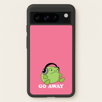 Go Away Grumpy Frog   - Plushy Phone Case for Google Pixel 8 Pro