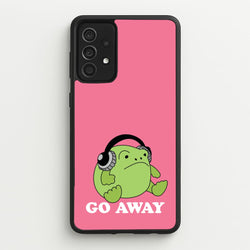 Go Away Grumpy Frog   - Plushy Phone Case for Galaxy A52 / A52s