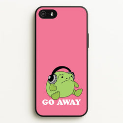 Go Away Grumpy Frog   - Plushy Phone Case for iPhone 5 / 5s / SE 2016