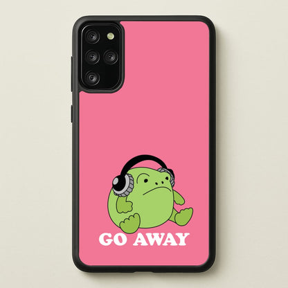 Go Away Grumpy Frog   - Plushy Phone Case for Galaxy S20 Plus