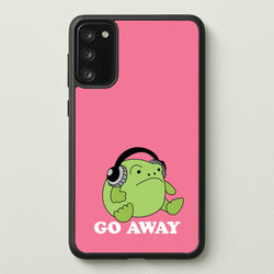 Go Away Grumpy Frog   - Plushy Phone Case for Galaxy S20