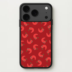 Red Chilli Pattern Phone Case for iPhone 17 Pro