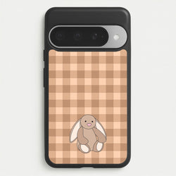 Bunny Checkered Pattern Phone Case for Google Pixel 10 Pro XL