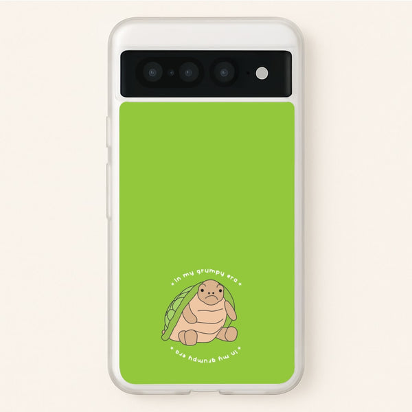 Grumpy Era Turtle  - Plushy Phone Case for Google Pixel 7 Pro