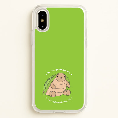 Grumpy Era Turtle  - Plushy Phone Case for iPhone X / XS