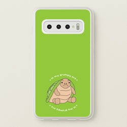 Grumpy Era Turtle  - Plushy Phone Case for Galaxy S10 Plus
