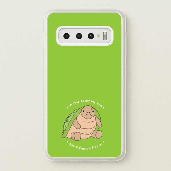 Grumpy Era Turtle  - Plushy Phone Case for Galaxy S10 Plus