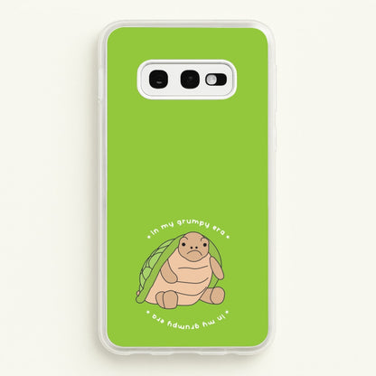 Grumpy Era Turtle  - Plushy Phone Case for Galaxy S10e