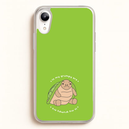 Grumpy Era Turtle  - Plushy Phone Case for iPhone XR