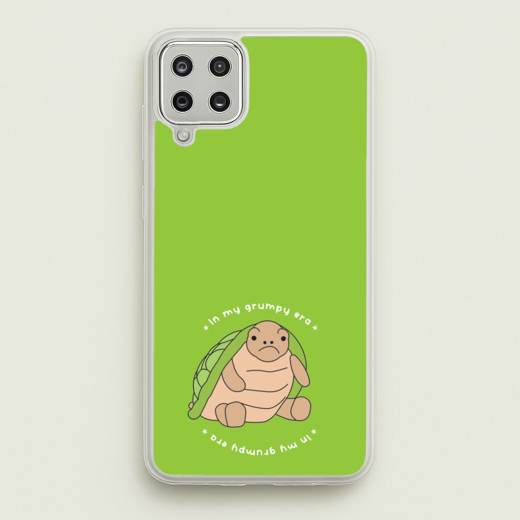 Grumpy Era Turtle  - Plushy Phone Case for Galaxy A12
