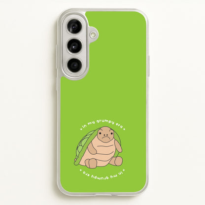 Grumpy Era Turtle  - Plushy Phone Case for Galaxy A56