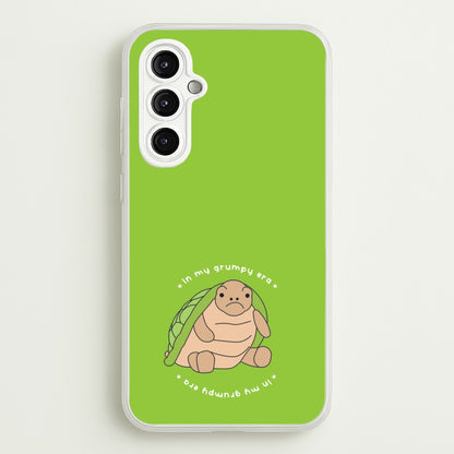 Grumpy Era Turtle  - Plushy Phone Case for Galaxy A14