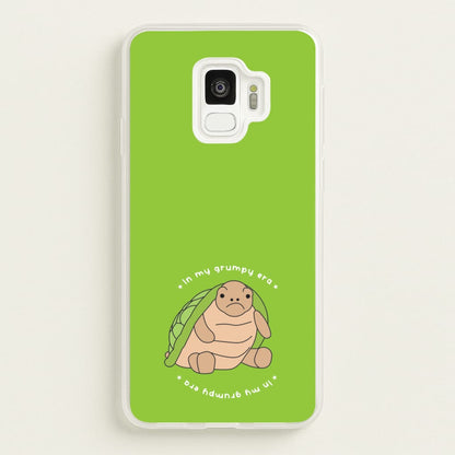 Grumpy Era Turtle  - Plushy Phone Case for Galaxy S9