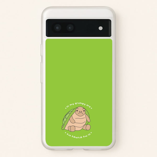 Grumpy Era Turtle  - Plushy Phone Case for Google Pixel 6a