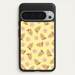 Sandcastles And Stars Pattern  - Plushy Phone Case for Google Pixel 9 Pro XL