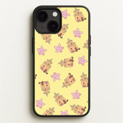 Sandcastles And Stars Pattern  - Plushy Phone Case for iPhone 13 Mini