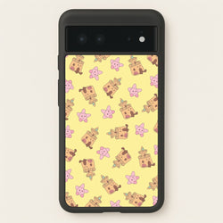 Sandcastles And Stars Pattern  - Plushy Phone Case for Google Pixel 6