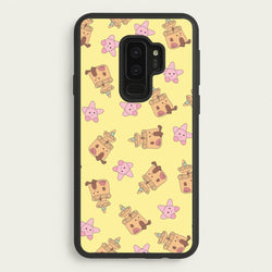 Sandcastles And Stars Pattern  - Plushy Phone Case for Galaxy S9 Plus