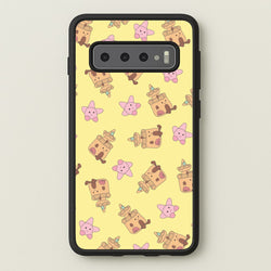 Sandcastles And Stars Pattern  - Plushy Phone Case for Galaxy S10