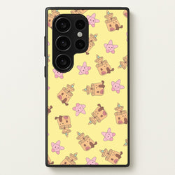 Sandcastles And Stars Pattern  - Plushy Phone Case for Galaxy S24 Ultra