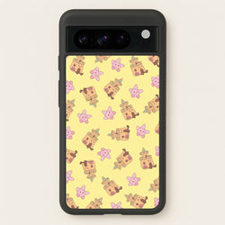 Sandcastles And Stars Pattern  - Plushy Phone Case for Google Pixel 8 Pro