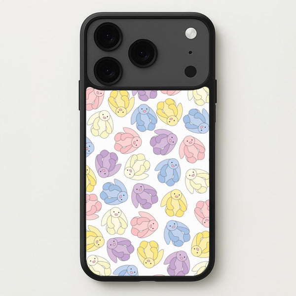 Pastel Bunnies Pattern Phone Case for iPhone 17 Pro