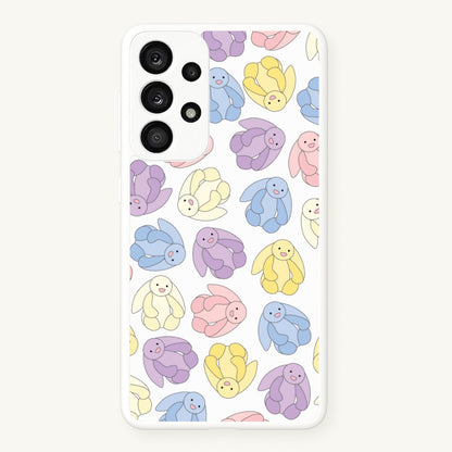 Pastel Bunnies Pattern  - Plushy Phone Case for Galaxy A53
