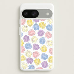Pastel Bunnies Pattern  - Plushy Phone Case for Google Pixel 9 / 9 Pro