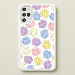 Pastel Bunnies Pattern  - Plushy Phone Case for Galaxy S20 Plus
