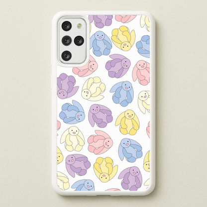 Pastel Bunnies Pattern  - Plushy Phone Case for Galaxy S20 Plus