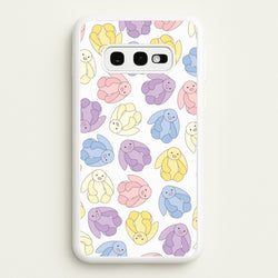 Pastel Bunnies Pattern  - Plushy Phone Case for Galaxy S10e
