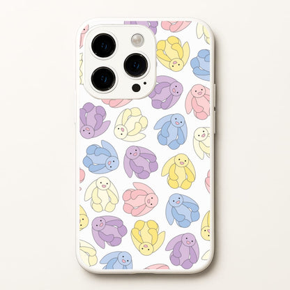 Pastel Bunnies Pattern  - Plushy Phone Case for iPhone 15 Pro