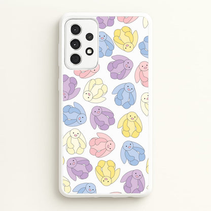 Pastel Bunnies Pattern  - Plushy Phone Case for Galaxy A52 / A52s