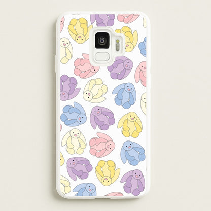 Pastel Bunnies Pattern  - Plushy Phone Case for Galaxy S9