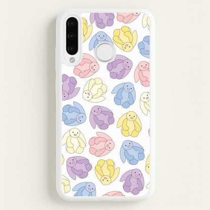 Pastel Bunnies Pattern  - Plushy Phone Case for Huawei P30 Pro