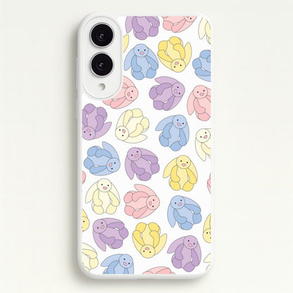 Pastel Bunnies Pattern  - Plushy Phone Case for Galaxy S25 Edge