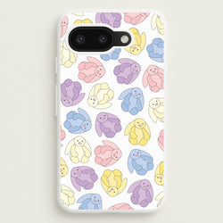 Pastel Bunnies Pattern  - Plushy Phone Case for Google Pixel 9a