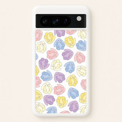 Pastel Bunnies Pattern  - Plushy Phone Case for Google Pixel 8 Pro