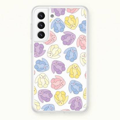 Pastel Bunnies Pattern  - Plushy Phone Case for Galaxy S22 Plus