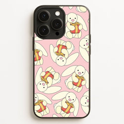 Bunny Present Pattern  - Plushy Phone Case for iPhone 12 Pro Max