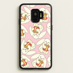 Bunny Present Pattern  - Plushy Phone Case for Galaxy S9