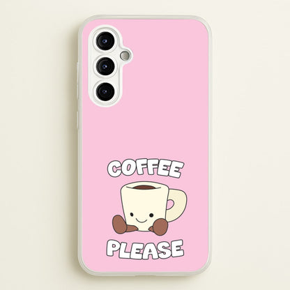 Coffee Please Mug  - Plushy Phone Case for Galaxy A54