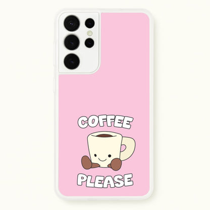 Coffee Please Mug  - Plushy Phone Case for Galaxy S21 Ultra