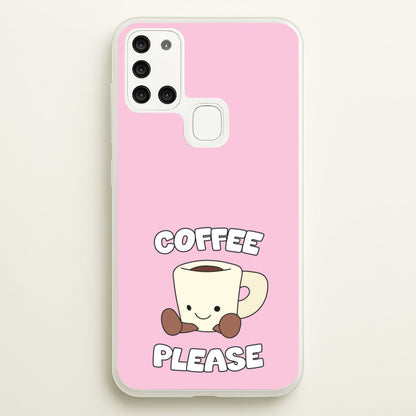 Coffee Please Mug  - Plushy Phone Case for Galaxy A21s