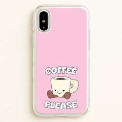 Coffee Please Mug  - Plushy Phone Case for iPhone X / XS